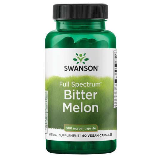 Swanson Suplemento de Melón Amargo Full Spectrum 500 mg, 60 Cápsulas