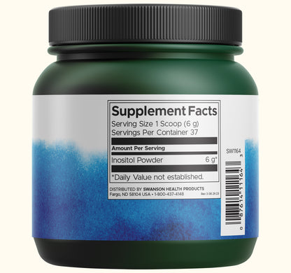 Swanson Suplemento de Inositol en polvo 100 % puro - 8 Onzas (227 g)