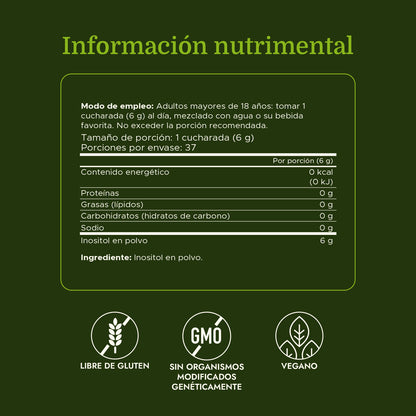 Swanson Suplemento de Inositol en polvo 100 % puro - 8 Onzas (227 g)