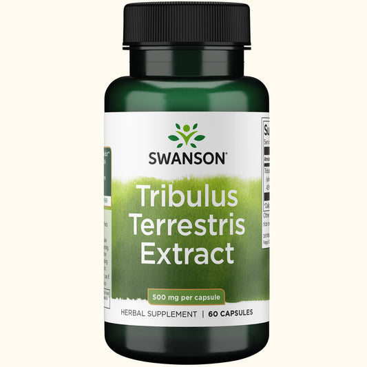 Swanson Suplemento Extracto de Tribuluss terrestris 500 mg, 60 Cápsulas