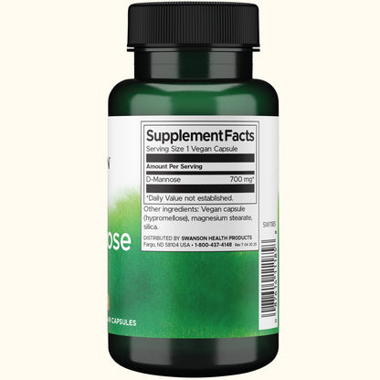 Swanson Suplemento D-manosa 700 mg, 60 cápsulas