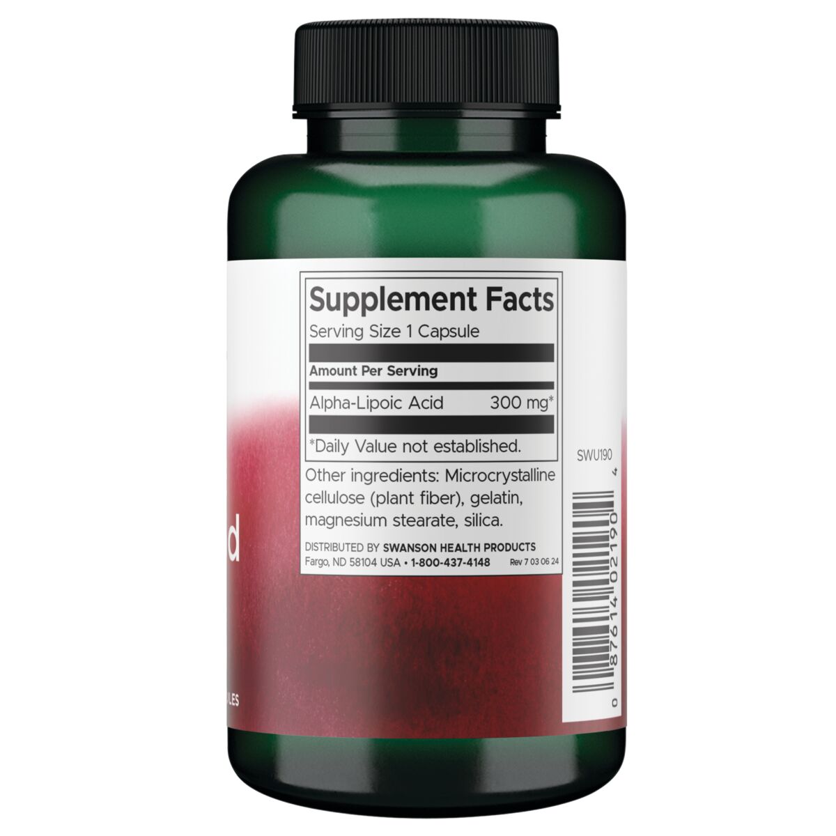 Swanson Ultra Suplemento de Alpha Ácido Lipoico 300 mg, 120 cápsulas