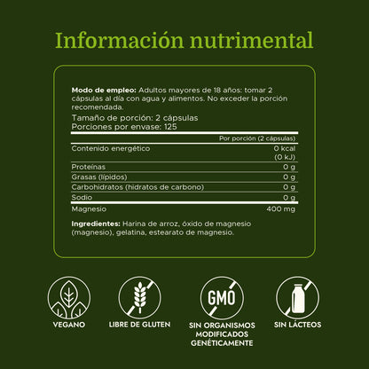Swanson Suplemento Óxido de Magnesio 200 mg, 250 cápsulas