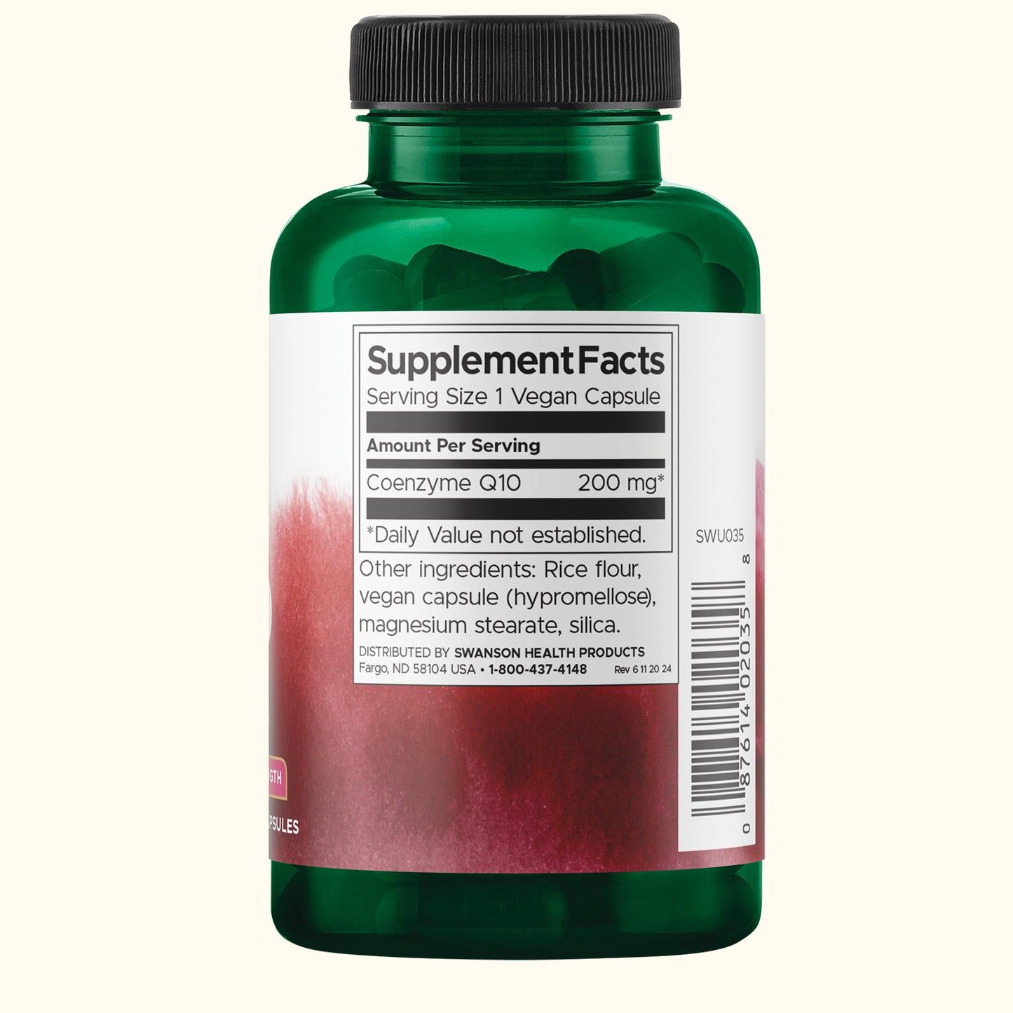 Swanson Suplemento de CoQ10, Concentracion Maxima 200 Mg, 90 Cápsulas