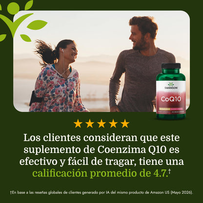 Swanson Suplemento de CoQ10, Concentracion Maxima 200 Mg, 90 Cápsulas