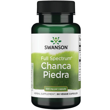 Swanson Suplemento de Chanca Piedra Phyllanthus Niruri 500mg, 60 cápsulas
