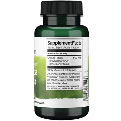 Swanson Suplemento de Chanca Piedra Phyllanthus Niruri 500mg, 60 cápsulas
