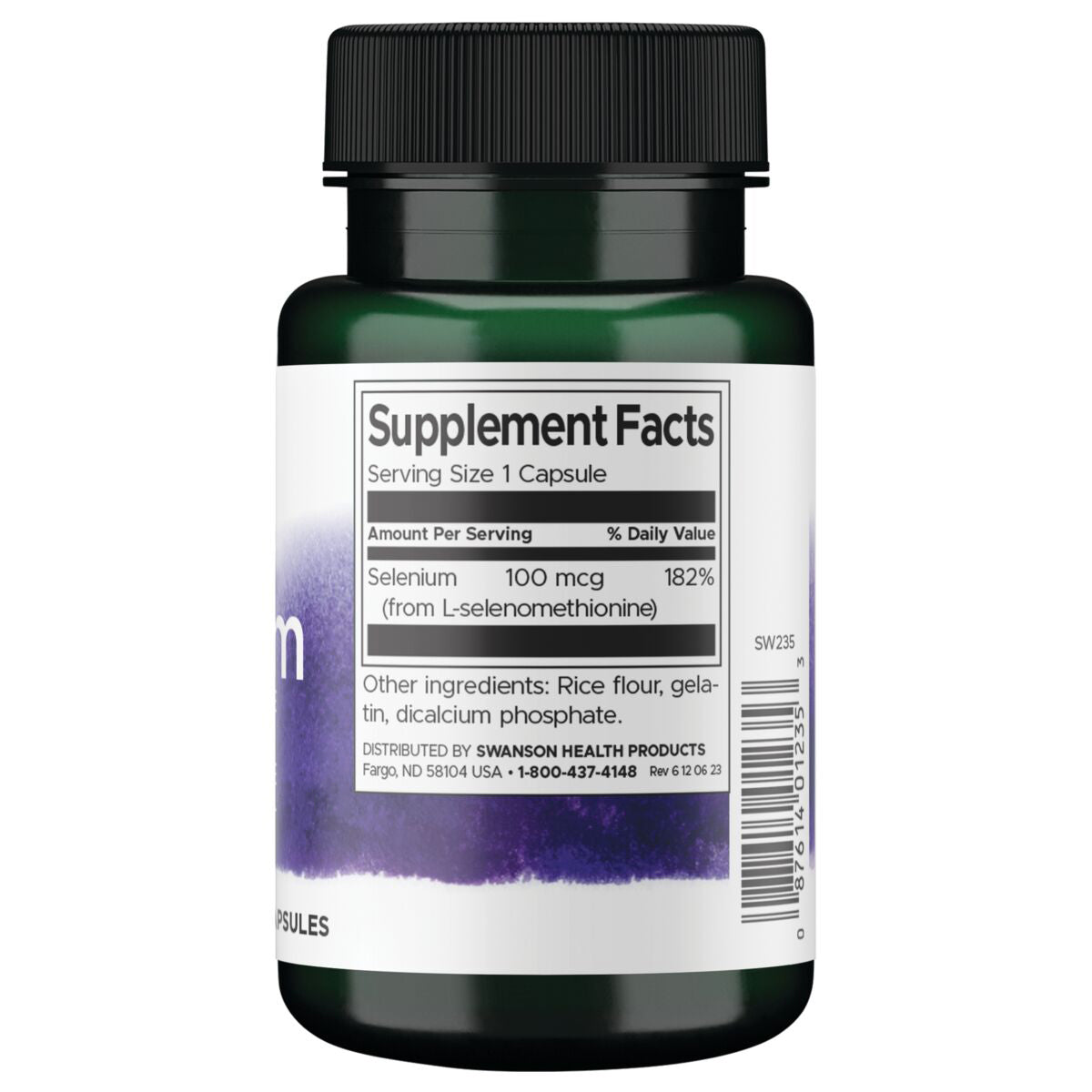 Swanson - Selenio (L-selenometionina) 100mcg - 200 cápsulas