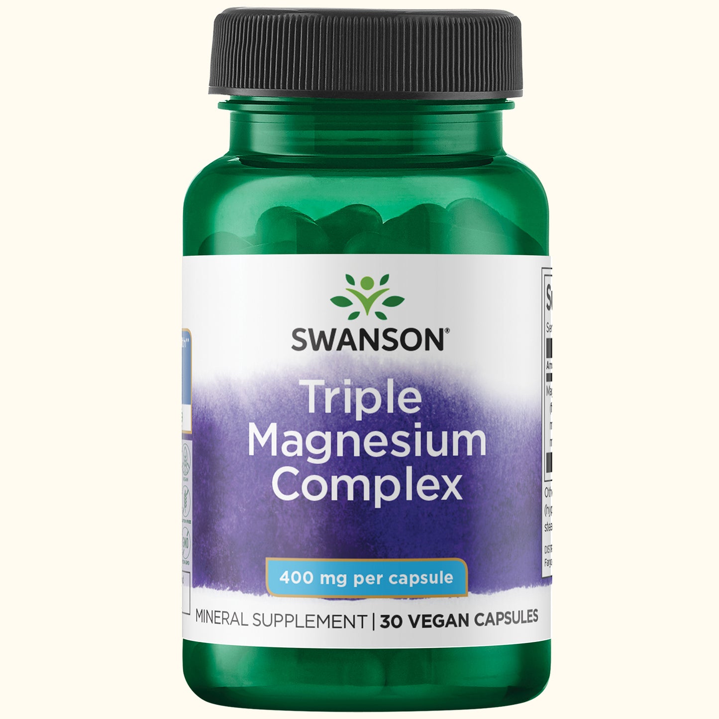 Swanson Suplemento Complejo Triple Magnesio, 30 cápsulas