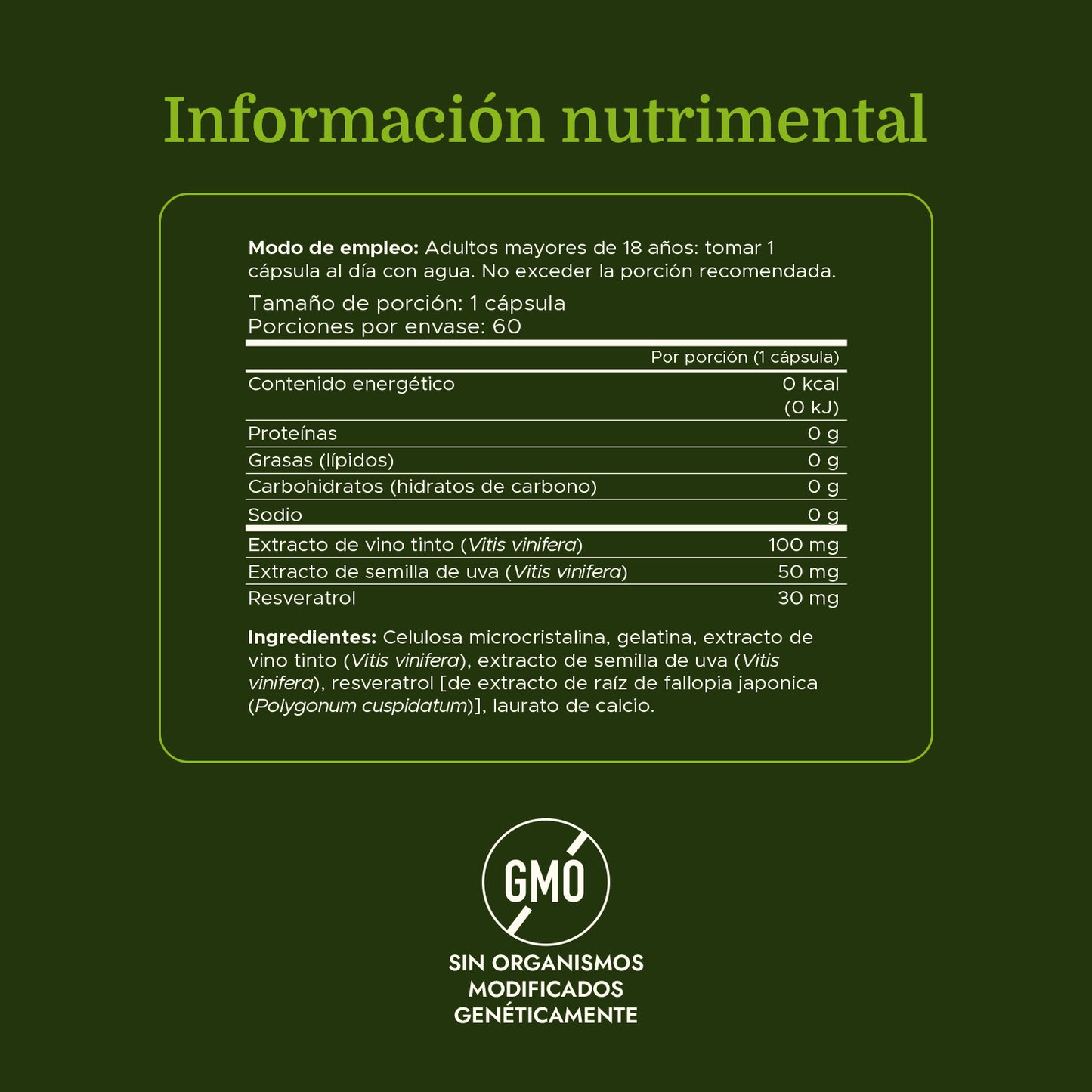 Swanson Suplemento de Complejo de resveratrol, 60 cápsulas