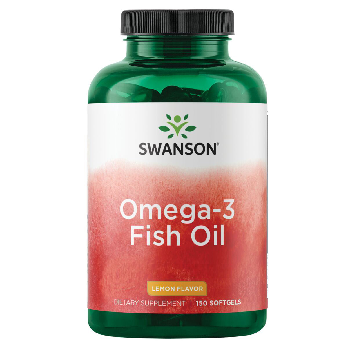 Swanson Aceite de pescado con Omega-3 con sabor a limón, 150 geles blandos
