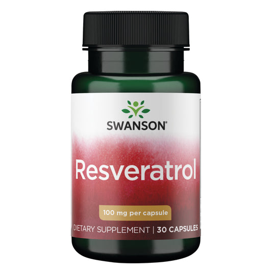 Swanson Suplemento Resveratrol 100mg, 30 cápsulas