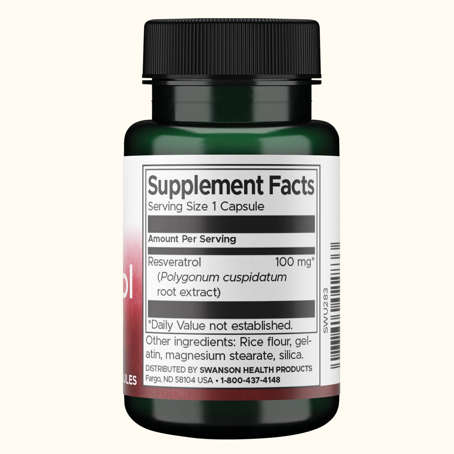 Swanson Suplemento Resveratrol 100mg, 30 cápsulas