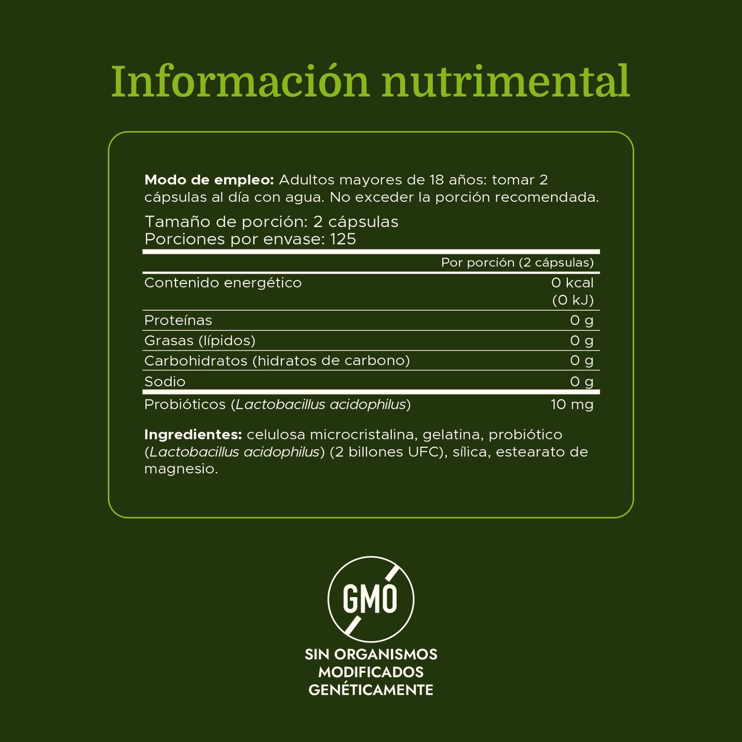 Swanson Premium Lactobacillus Acidófilo1 billon CFU, 250 cápsulas