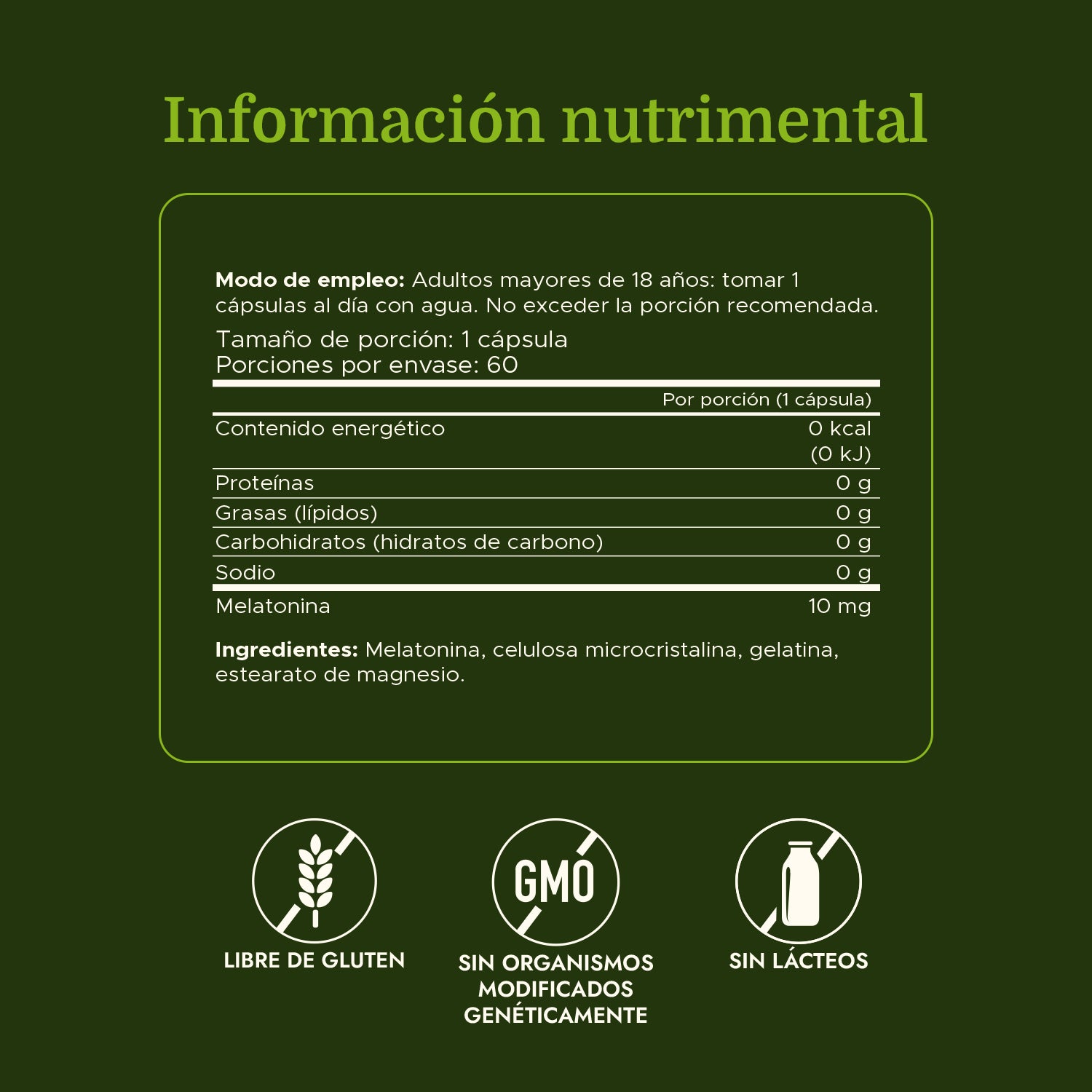 Swanson Suplemento Melatonina de triple potencia 10 mg, 60 Cáspsulas