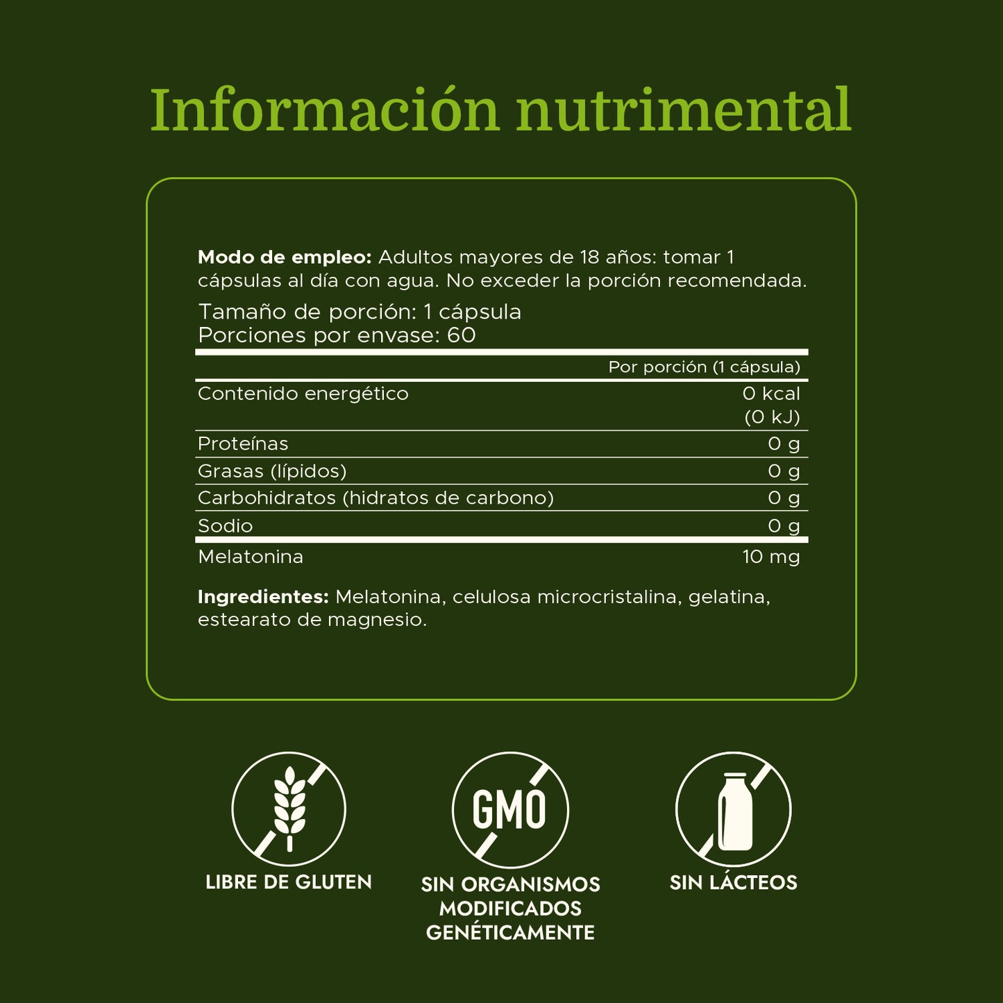 Swanson Suplemento Melatonina de triple potencia 10 mg, 60 Cáspsulas