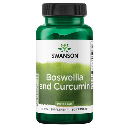 Swanson Suplemento Curcumina y Boswellia Espectro Completo, 60 Cápsulas