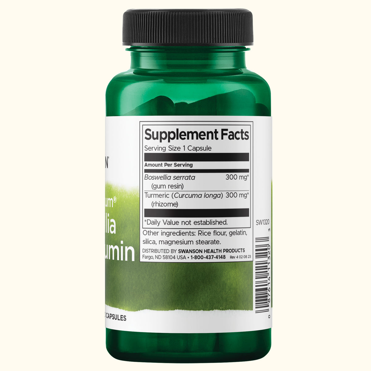 Swanson Suplemento Curcumina y Boswellia Espectro Completo, 60 Cápsulas