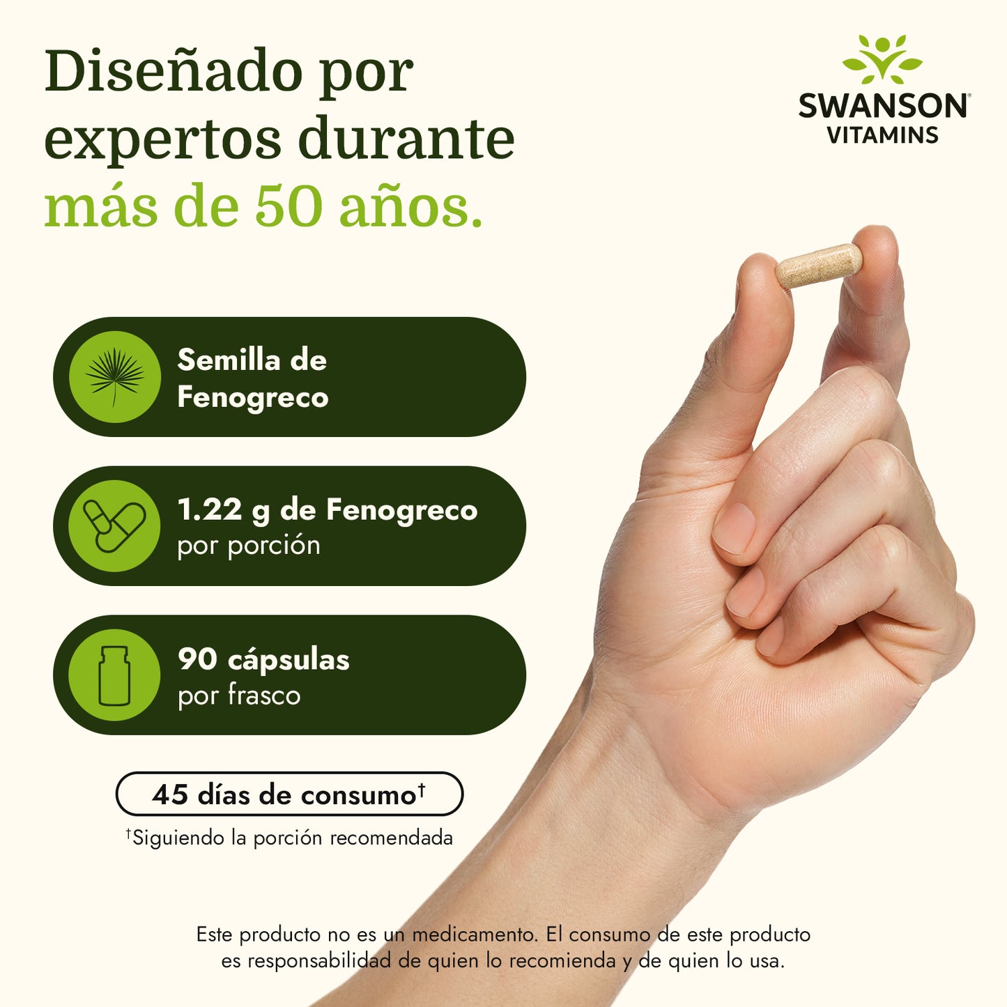 Swanson Suplemento de Semillas de Alholva, 90 Cápsulas