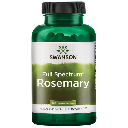 Swanson Premium Suplemento de Romero 400mg, 90 cápsulas