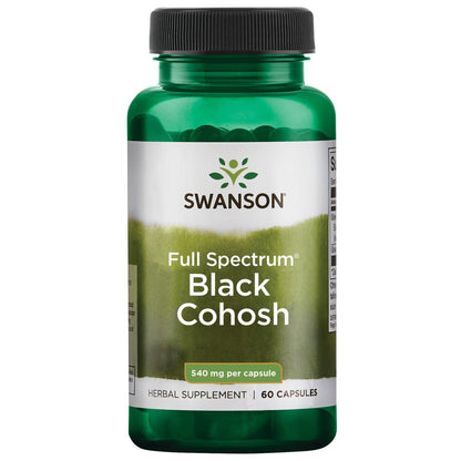 Swanson Suplemento de Cohosh Negro 540mg, 60 cápsulas