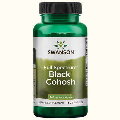 Swanson Suplemento de Cohosh Negro 540mg, 60 cápsulas