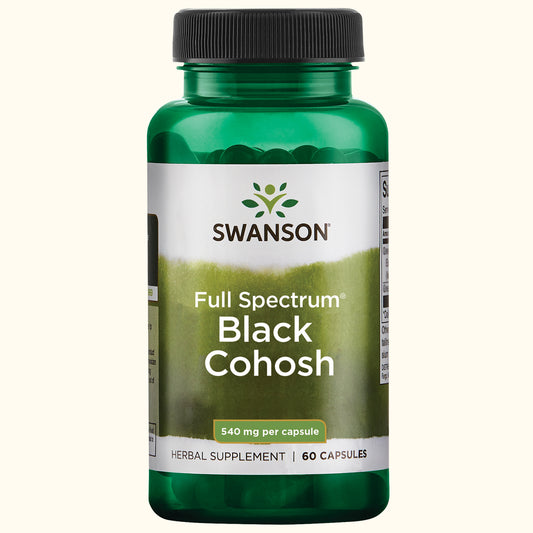 Swanson Suplemento de Cohosh Negro 540mg, 60 cápsulas