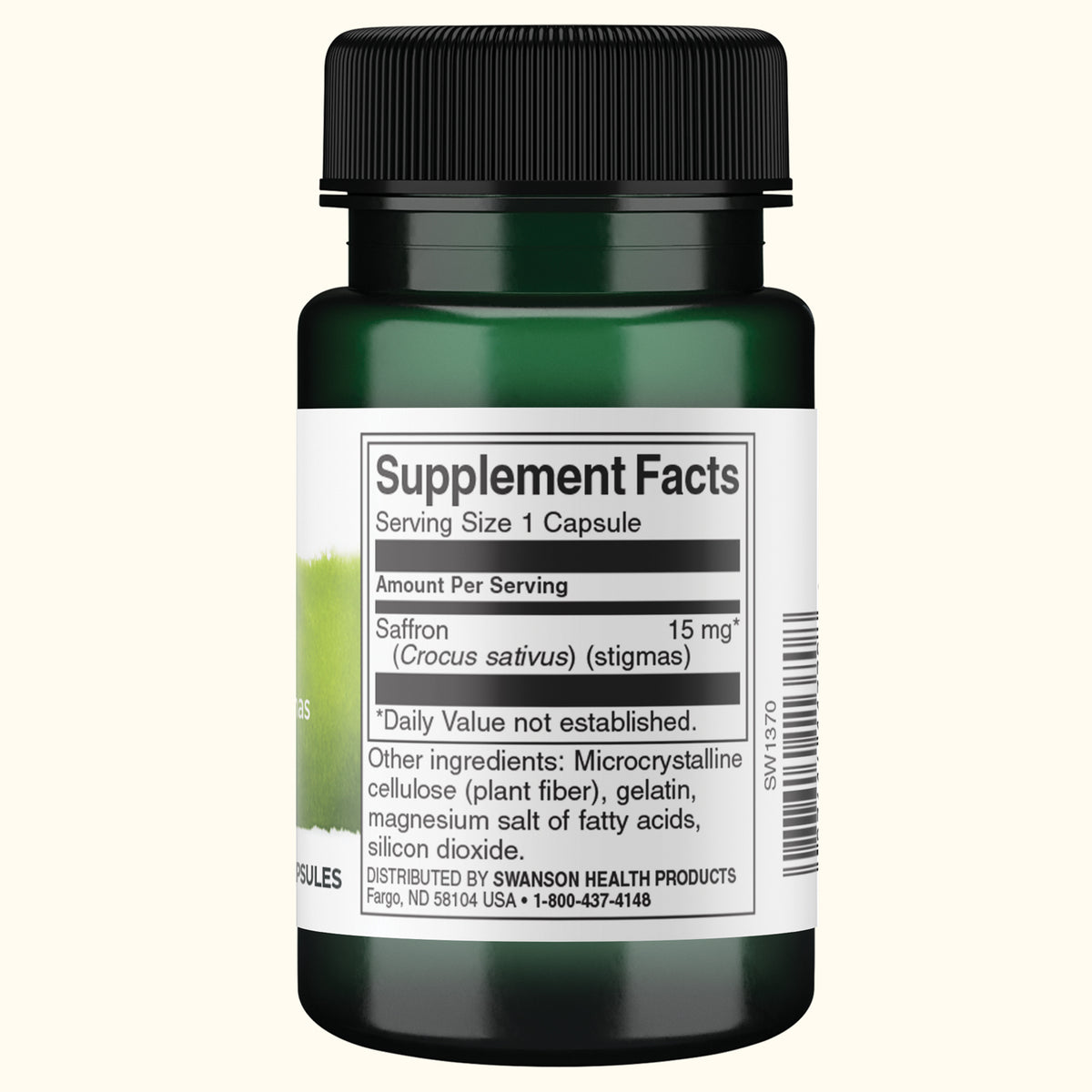 Swanson Suplemento de Azafrán Full Spectrum (estigmas integrales) 15 mg, 60 cápsulas