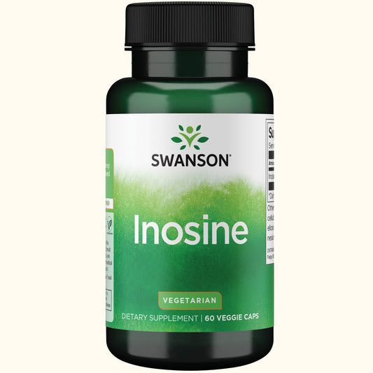 Swanson Suplemento de Inosina 500 mg, 60 cápsulas