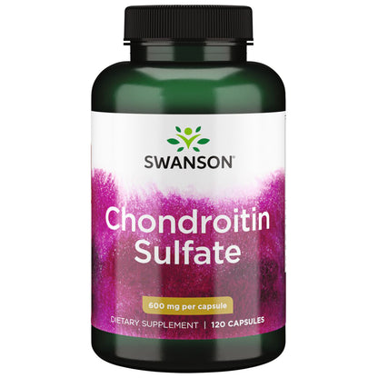 Swanson Suplemento de Sulfato de Condroitina 600mg, 120 Cápsulas