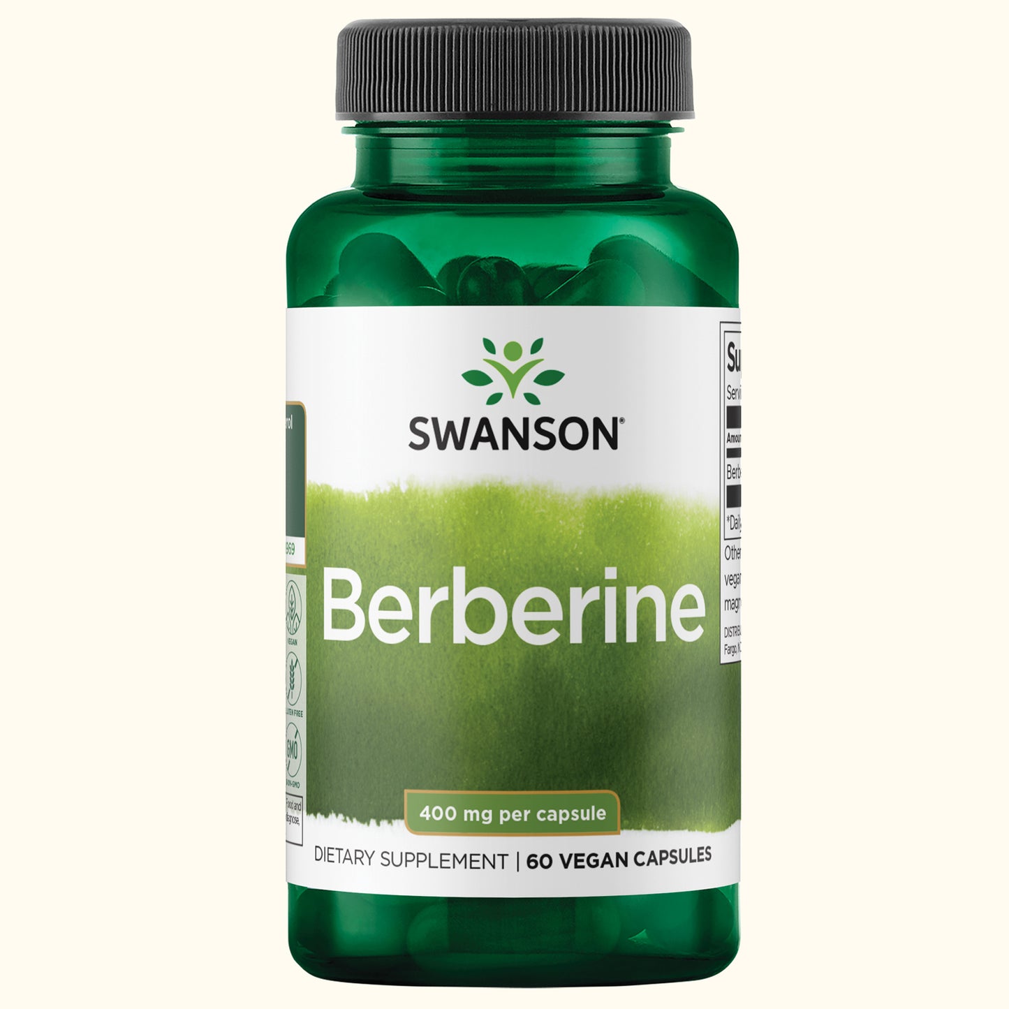 Swanson Suplemento de Berberina 400 mg, 60 Cápsulas