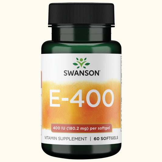 Swanson Vitamin E 400 Iu - (180 mg,) 60 geles blandos
