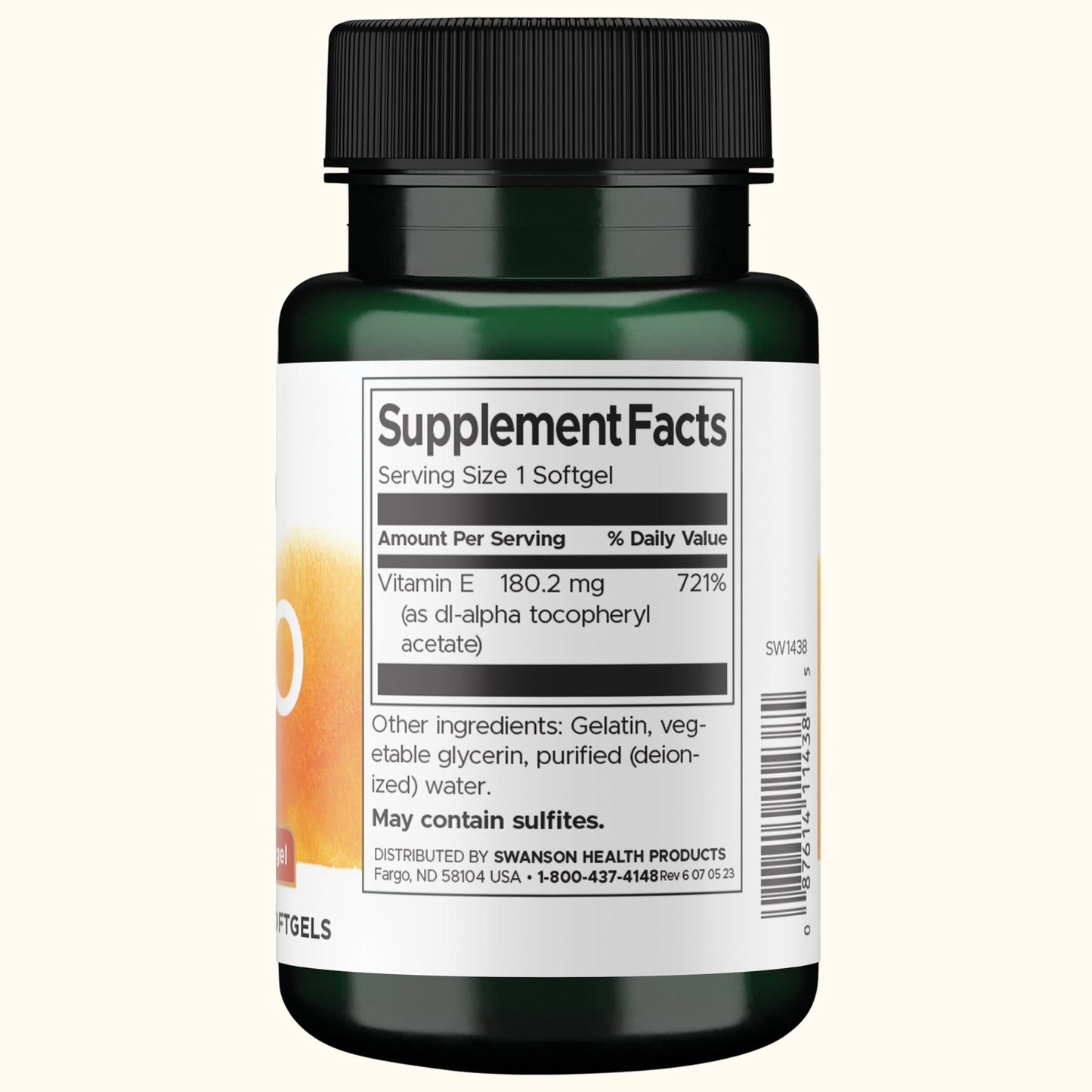 Swanson Vitamin E 400 Iu - (180 mg,) 60 geles blandos