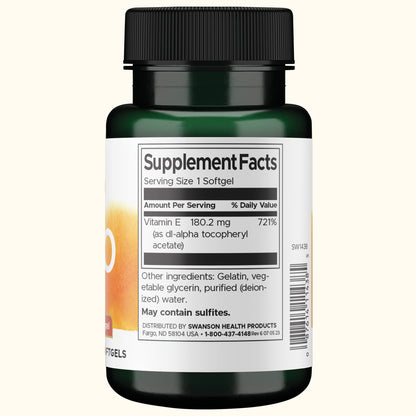 Swanson Vitamin E 400 Iu - (180 mg,) 60 geles blandos