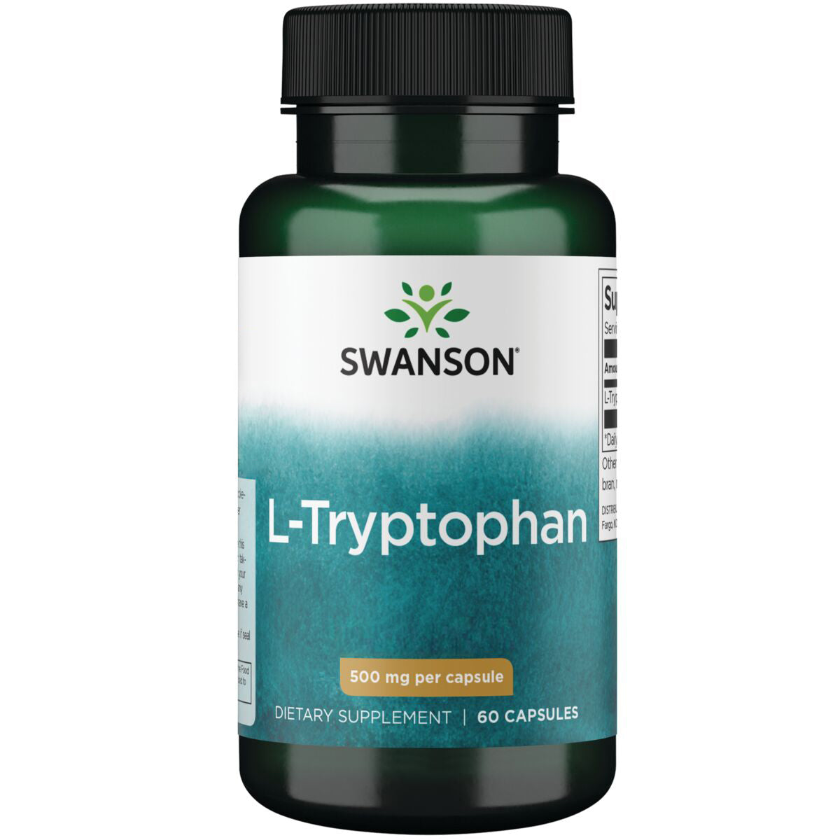 Swanson Aminoácido L-triptófano 500mg, 60 cápsulas