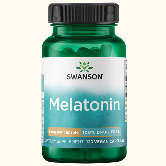 Swanson Suplemento de Melatonina 3 mg, 120 Capsulas