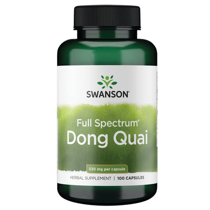 Swanson Suplemento de Raíz de Dong Quai 530 mg, 100 cápsulas