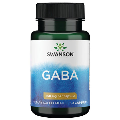 Swanson Suplemento de Gaba 250 mg, 60 Cápsulas