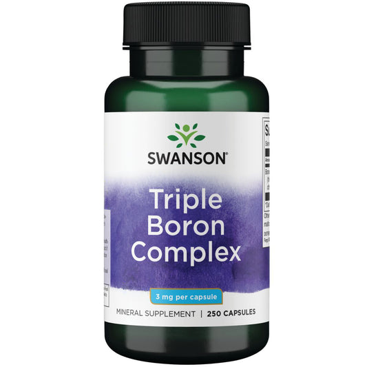 Swanson Complejo triple de boro 3mg, 250 Cápsulas