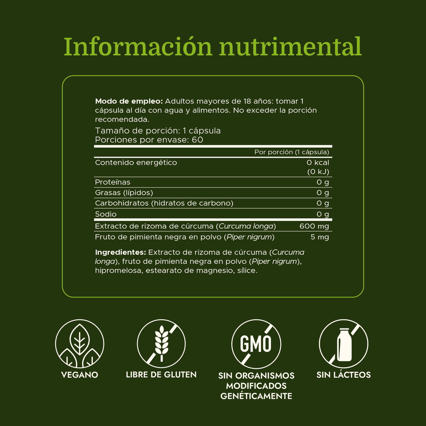 Swanson Suplemento Cúrcuma y Pimienta Negra, 60 cápsulas