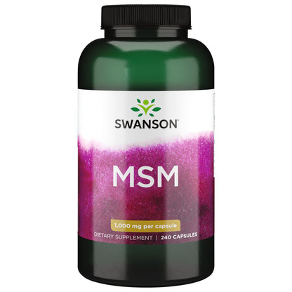Swanson Ultra Suplemento de MSM 1000 mg, 240 cápsulas
