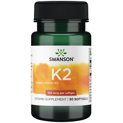 Swanson Vitamina K2 100mcg ,30 cápsulas