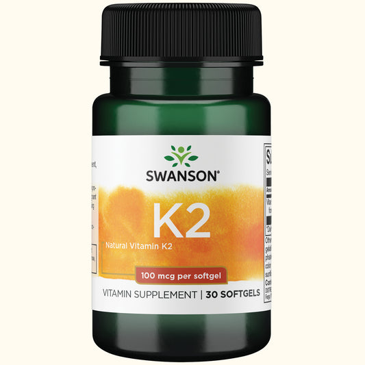 Swanson Vitamina K2 100mcg, 30 cápsulas