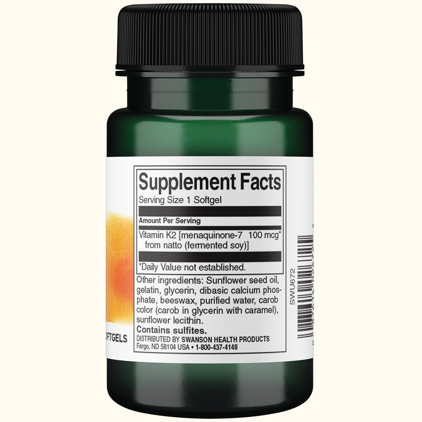 Swanson Vitamina K2 100mcg, 30 cápsulas