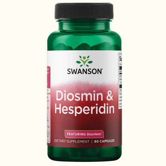 Swanson Suplemento de Diosmina/hesperidina DiosVein, 60 Cápsulas