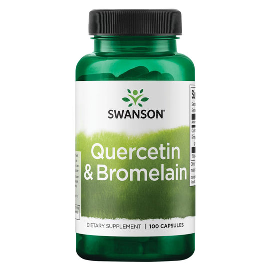 Swanson Suplemento Quercetina y Bromelina, 100 cápsulas