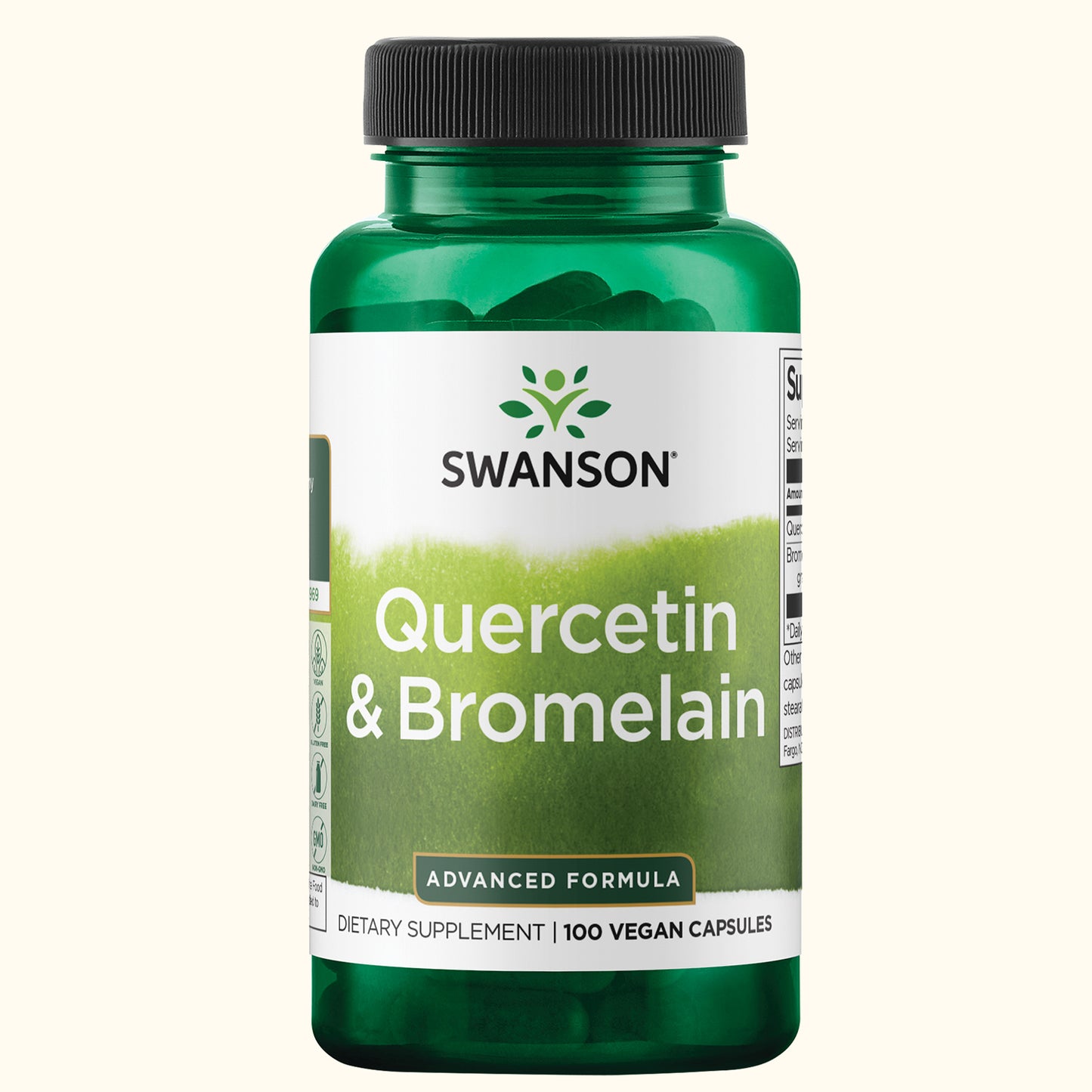 Swanson Suplemento Quercetina y Bromelina, 100 cápsulas