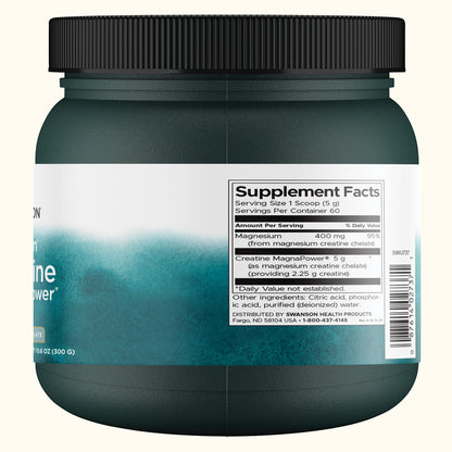 Swanson Suplemento de Creatina 100 % pura MagnaPower, 10.6 onzas (300 g)