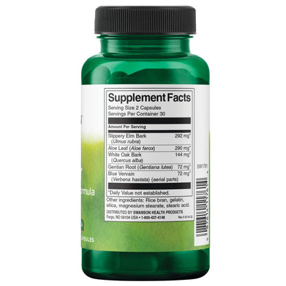 Swanson Suplemento Colon Helper, 60 cápsulas