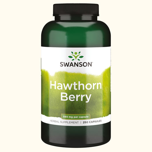 Swanson Suplemento de Bayas de Espino 565 mg, 250 Cápsulas